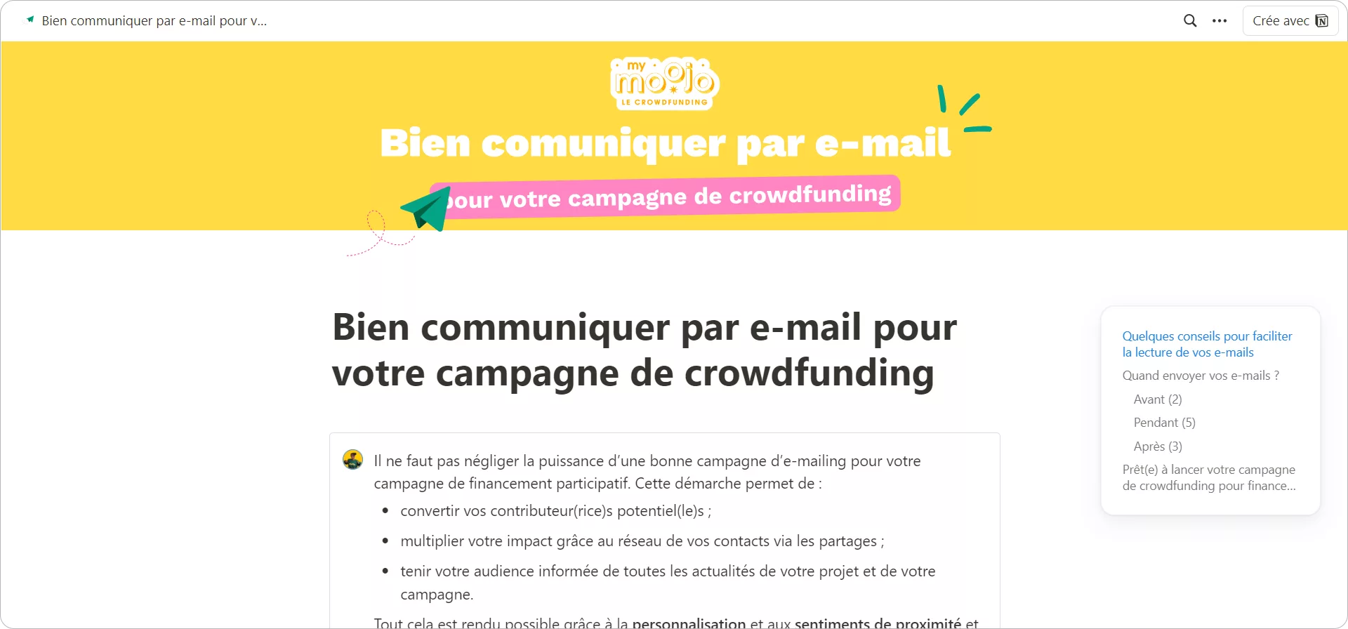 Bien communiquer par e-mail pour votre campagne de crowdfunding